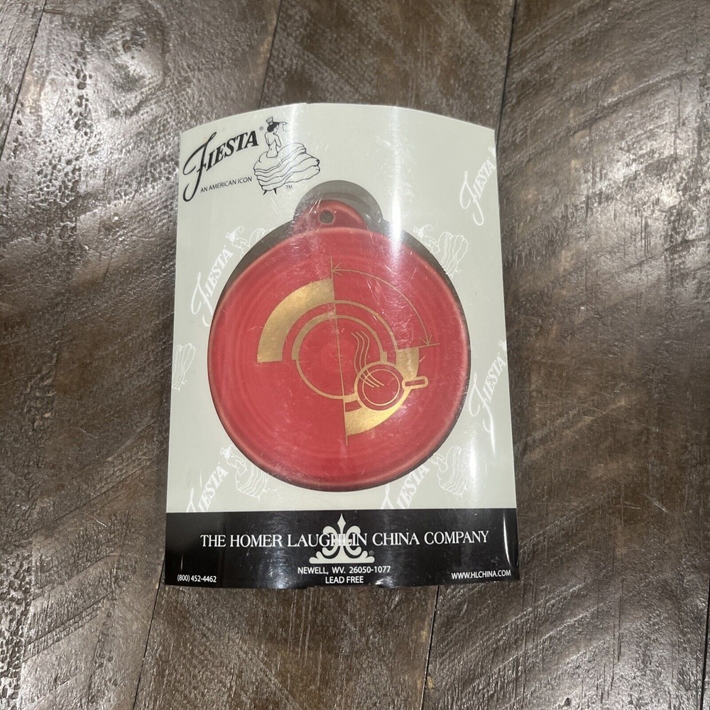 Fiesta HLCCA Member‎ Logo Ornament in Scarlet | Fiestaware Red 2014 Exclusive